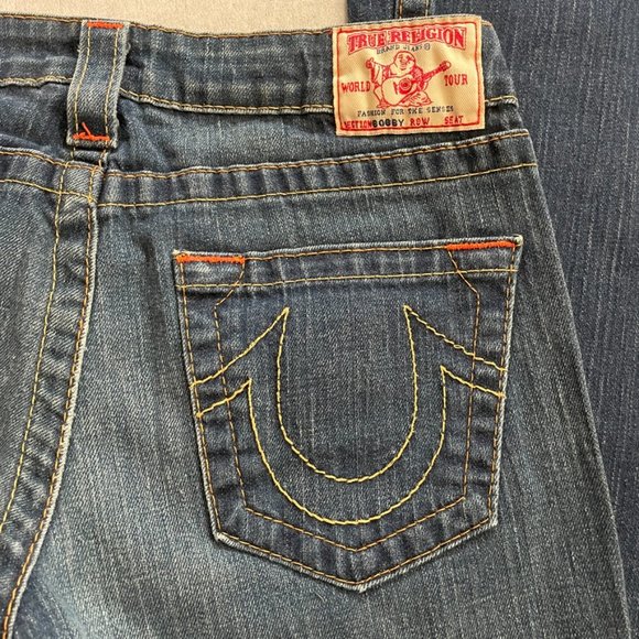 TRUE RELIGION Flare Jeans 26 Bootcut Medium Wash - Picture 6 of 8